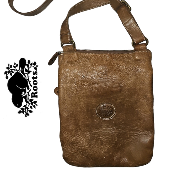Roots Canada Tribe Leather Venetian Village Crossbody Bag - Picture 6 of 14